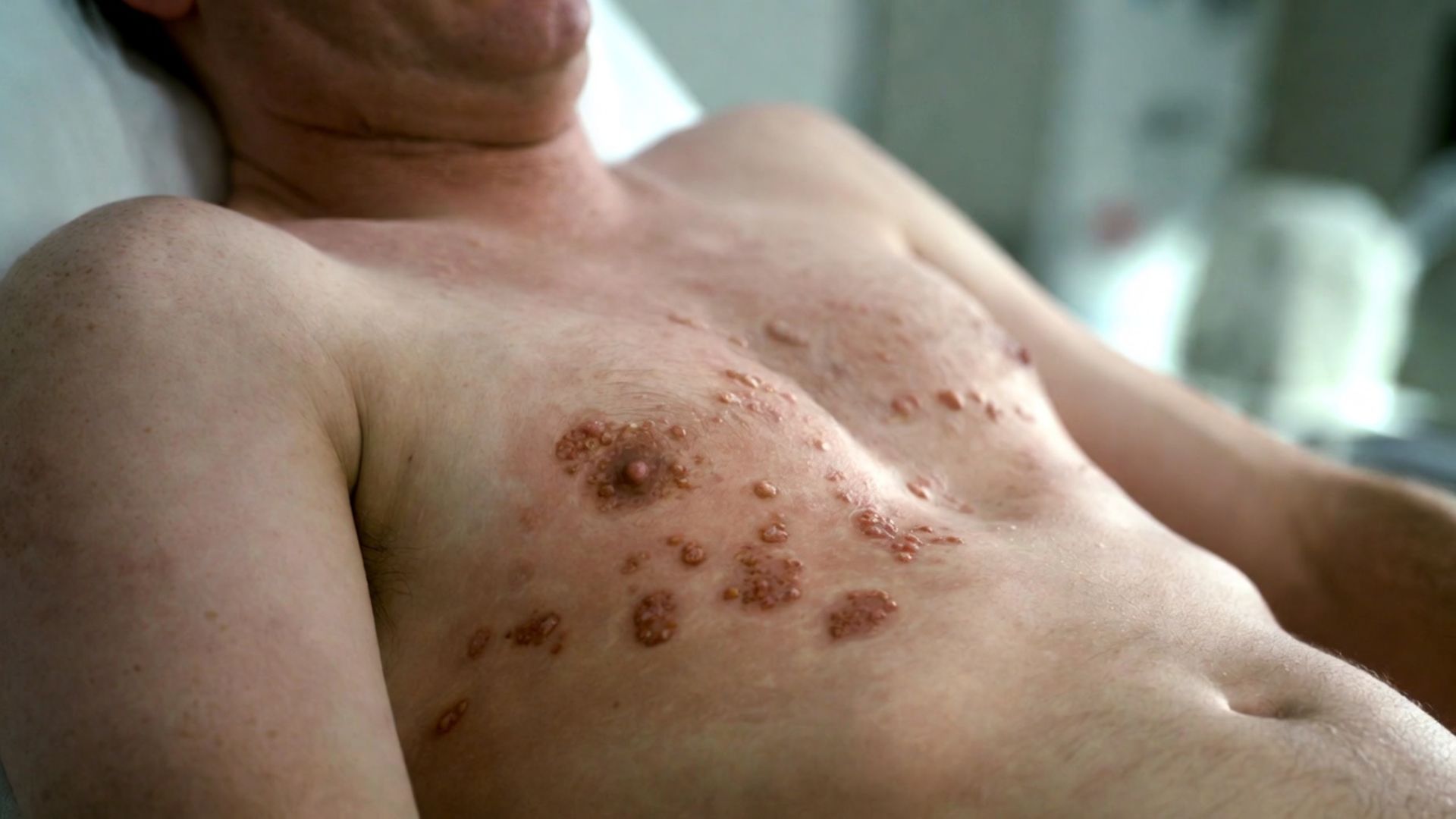 An American aerospace engineer with urticaria