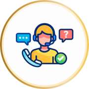 Customer Care Executive LF Icon