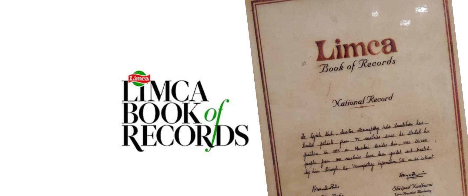 Dr Shah in the Limca book