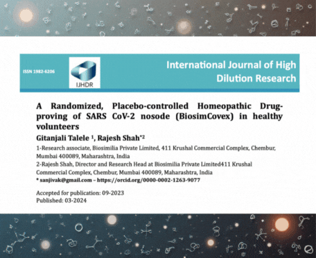 Animal and Human trials of BiosimCovex