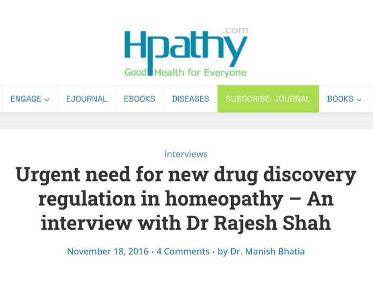 Urgent need for new drug discovery - An interview with Hpathy